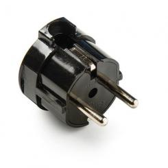 Clavija 4,8mm TT Lat.16A-250V Negro