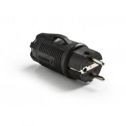 Clavija TT 16A-250V Goma Negro IP54
