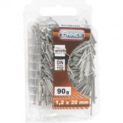 CLAVO CAB. CON. GAL. 1,2X20MM 90 GR DIN 1152 blister (90uds)