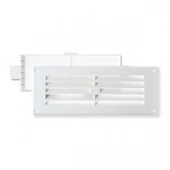 Conjunto Horizontal pequ. Rejilla+mosqu.10,5x27cm / Blanco. Blister 1 conjunto