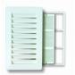 Conjunto Shunt. Rejilla, marco y mosquit 24x14 cm / Blanco. Conjunto a granel
