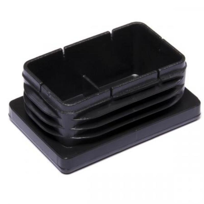 Contera interior rectangular. 40 x 60 mm / Negro. Bolsa 50 uds.