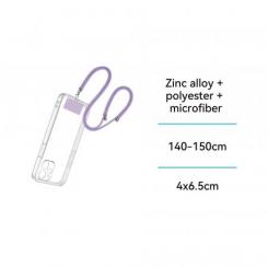 Cordon para movil con tarjeta - MORADO