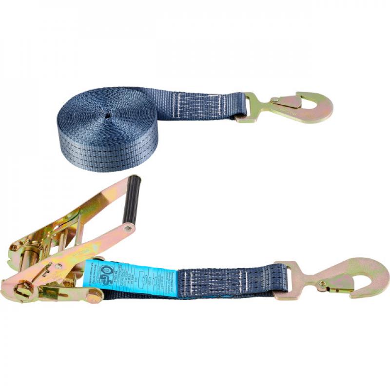 CORREA AMARRE 2 PIEZAS TRINQUETE TENSOR MOSQUETONES 50MMX8M 4000 KG