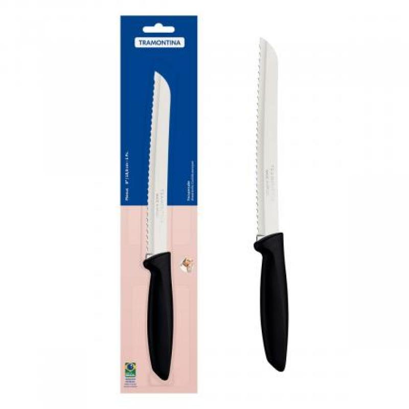 CUCHILLO PARA PAN 20CM - PLENUS NEGRO