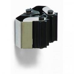 Cuelga escobas con rodillos. Adhes. y tornillos / Acero inox. Blister 2 uds.