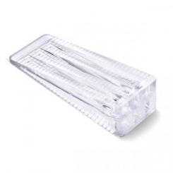 Cuña plastico. Grande (80x30x20 mm) / Transparente. Blister 2 uds.