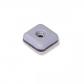 Deslizadores para muebles 24x24 mm.Adhes+tornillo / Gris. Blister 8 uds.