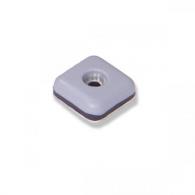 Deslizadores para muebles 24x24 mm.Adhes+tornillo / Gris. Blister 8 uds.