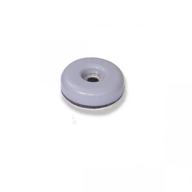 Deslizadores para muebles Ø 25 mm. Adhes+tornillo. Gris
