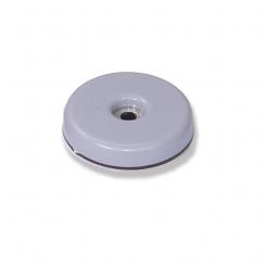 Deslizadores para muebles Ø 38 mm. Adhes+tornillo. Gris