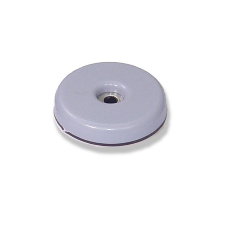 Deslizadores para muebles Ø 38 mm. Adhes+tornillo. Gris