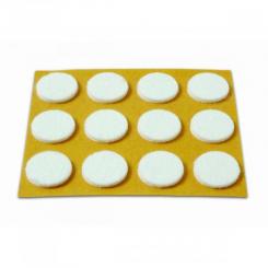 Deslizadores  20 mm / Blanco. Blister 12 discos