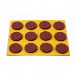 Deslizadores 20 mm / Marron. Blister 12 discos