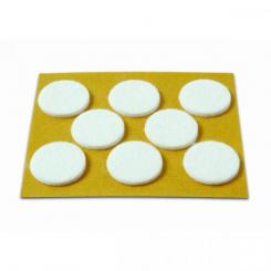 Deslizadores 25 mm / Blanco. Blister 8 discos