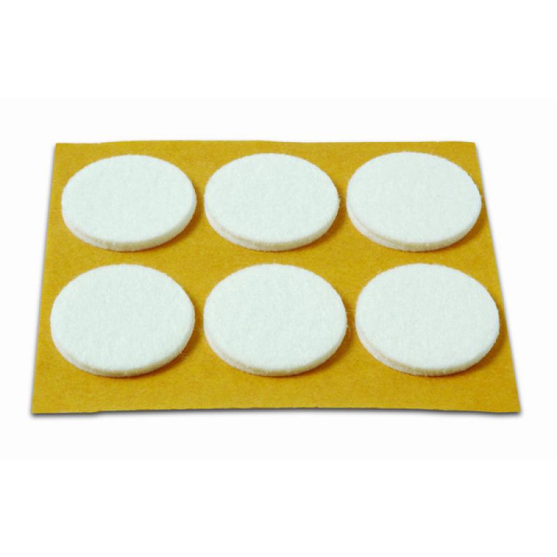 Deslizadores Ø 30 mm. Blanco