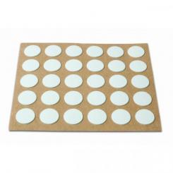 Embellecedor Cubre-tornillos adhesivo. √ò 13 mm / Blanco. Blister 30 discos