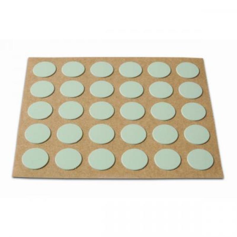 Embellecedor Cubre-tornillos adhesivo. Ø 13 mm / Gris. Blister 30 discos