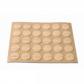 Embellecedor Cubre-tornillos adhesivo. Ø 13 mm / Madera haya. Blister 30 discos