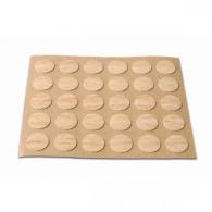 Embellecedor Cubre-tornillos adhesivo. Ø 13 mm / Madera haya. Blister 30 discos
