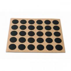 Embellecedor Cubre-tornillos adhesivo. √ò 13 mm / Negro. Blister 30 discos