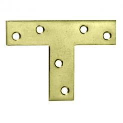 ESCUADRA PL. ZN AMARILLA FORMA T 70X50X16MM