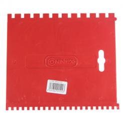 ESPATULA DENTADA PLASTICO 2 DIENTES DIFERENTES 170X145MM