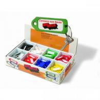 Expositor Portaetiquetas plastico / 8 colores x 25 uds. Expos.200 uds.