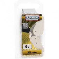 GANCHO ACERO BLANCO 25 MM blister (6uds)
