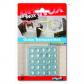 Gotas protectoras adhesivas. Ø10 mm Alto 5 mm / Transparente.Blister 25 past.