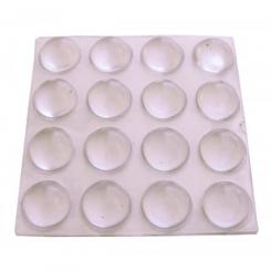 Gotas protectoras adhesivas. 12 mm Alto 6 mm / Transparente.Blister 16 past.