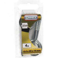 HEMBRILLA GAL. 4,4X40X16MM blister (4uds)
