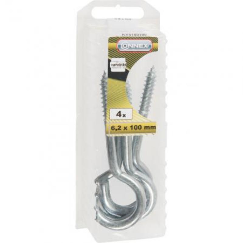 HEMBRILLA TENDERO GAL. 6,2X100MM blister  (4uds)