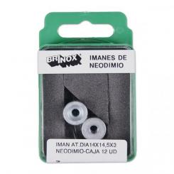 Iman - Disco atornillable √ò14x4,5x3 / Neodimio. Caja-display 12 ud.