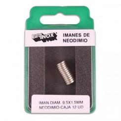Iman - Disco √ò9,5x1.5 mm / Neodimio. Caja-display 12 ud.