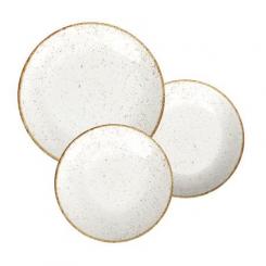 JUEGO DE PLATOS R⁄STICO MARR”N 12 PZS