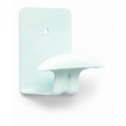 Percha acero Lacada. Adhesiva / Lacado Blanco. Blister 2 uds.