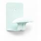 Percha acero Lacada. Adhesiva / Lacado Blanco. Blister 2 uds.