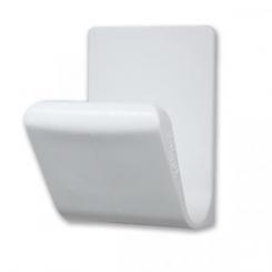 Percha Master Adhesiva. Plastico / Blanco. Blister 1 ud.