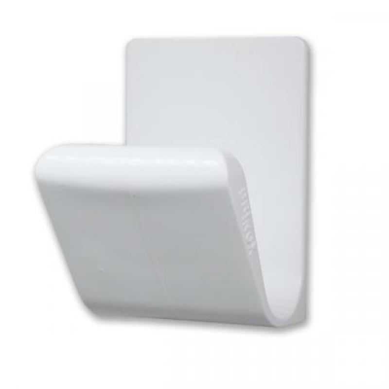 Percha Master Adhesiva. Plástico / Blanco. Blister 1 ud.