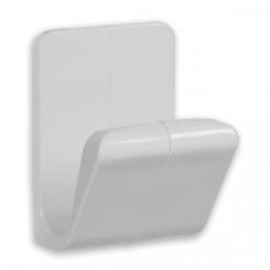 Percha Mini Master Adhesiva. Plastico / Blanco. Blister 2 uds.