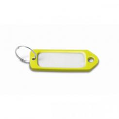 Portaetiquetas plastico / Amarillo. Bolsa 50 uds.