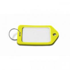 Portaetiquetas plastico Grande / Amarillo. Bolsa 25 uds.
