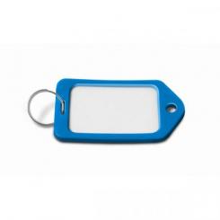 Portaetiquetas plastico Grande / Azul. Bolsa 25 uds.