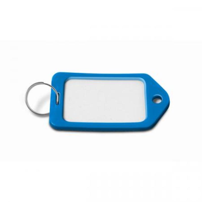 Portaetiquetas plástico Grande / Azul. Bolsa 25 uds.