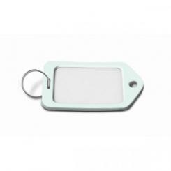 Portaetiquetas plastico Grande / Blanco. Bolsa 25 uds.