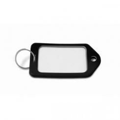 Portaetiquetas plastico Grande / Negro. Bolsa 25 uds.