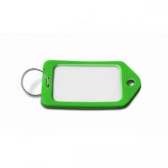 Portaetiquetas plastico Grande / Verde. Bolsa 25 uds.