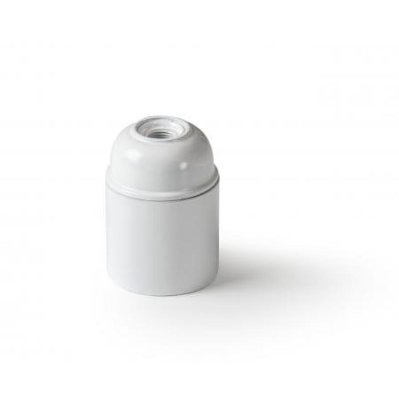 Portalámparas liso E-27 Blanco
