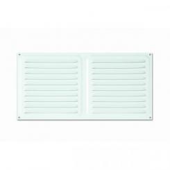 Rejilla 15x30 cm / Lacado blanco. Blister 1 ud.